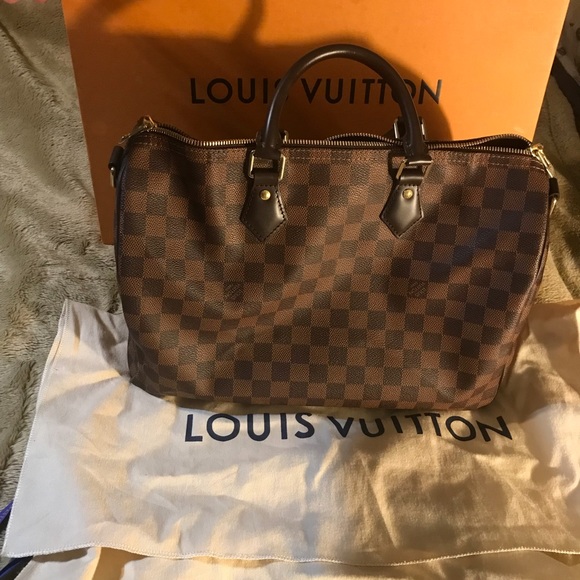 Louis Vuitton purse, Damer Ebene print, Speedy 35 - Picture 3 of 16